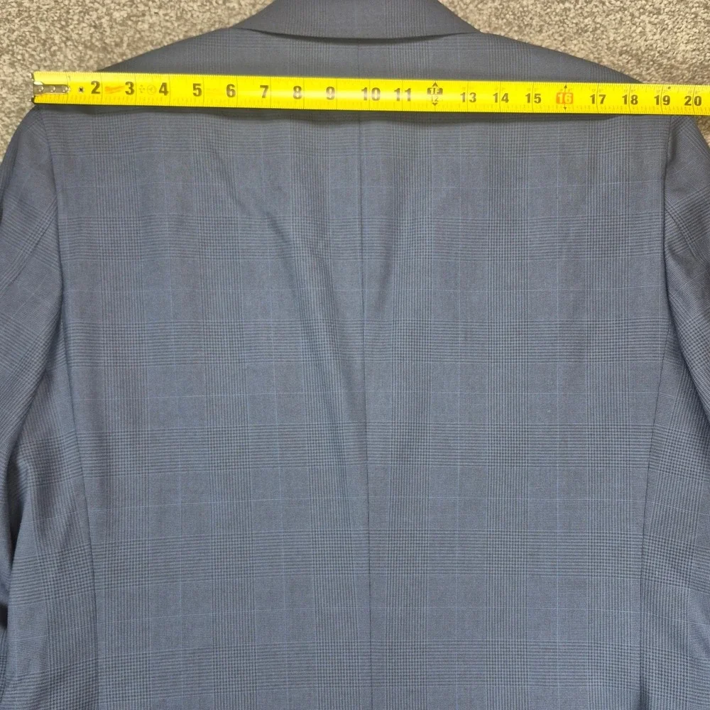 NWT Banana Republic Suit Mens 46L Blue Glen Plaid Prince of Wales Wool Blend